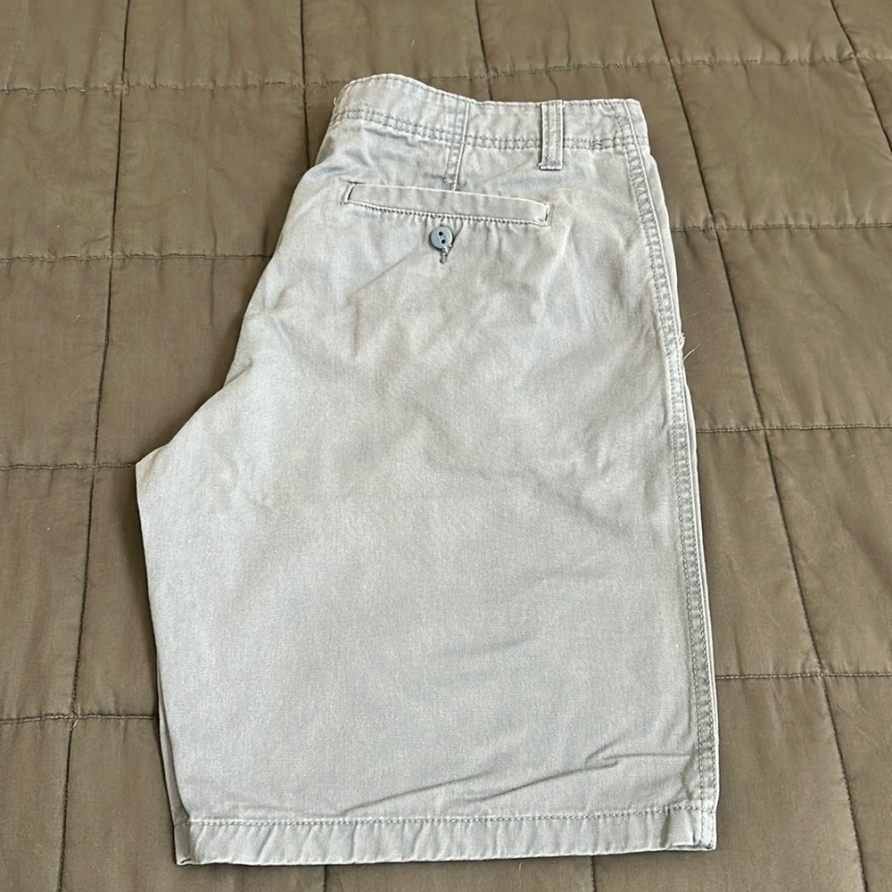 Rustic Blue Twill Casual Shorts